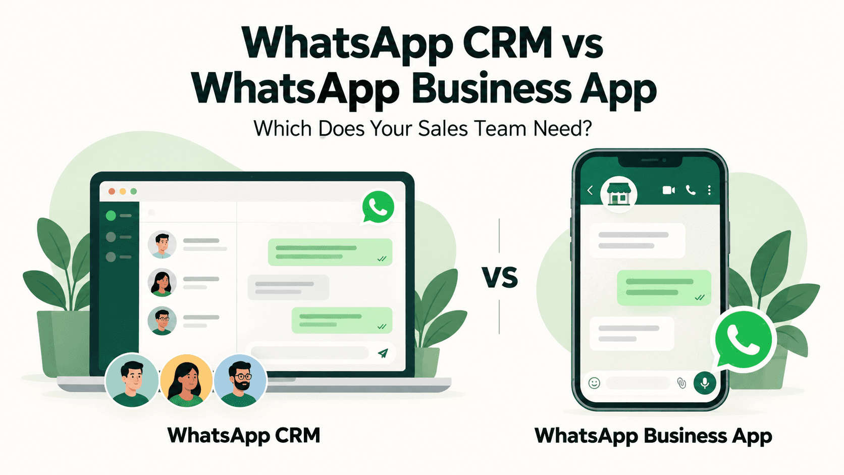 WhatsApp CRM vs WhatsApp Business App: Which Does Your Sales Team Need?