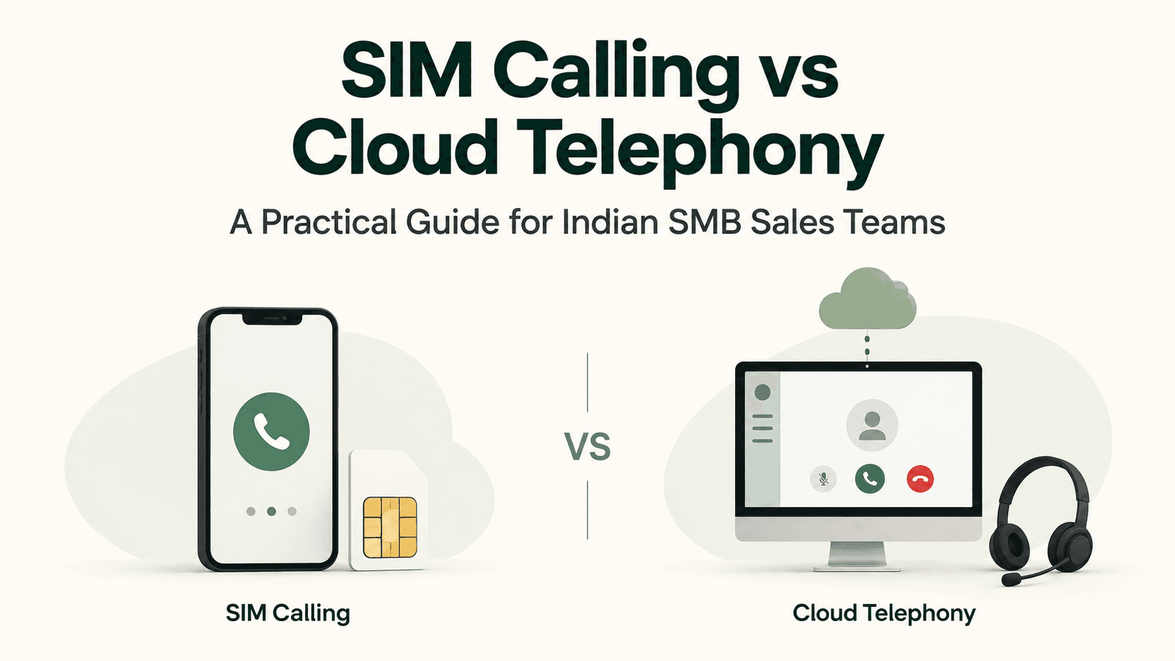 SIM Calling vs Cloud Telephony: A Practical Guide for Indian SMB Sales Teams